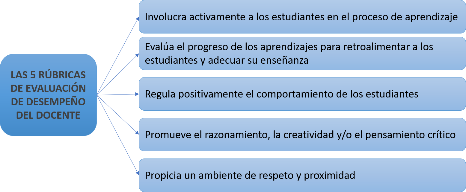 las 5 rubricas de evaluación