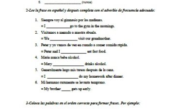 practica presente continuo pdf